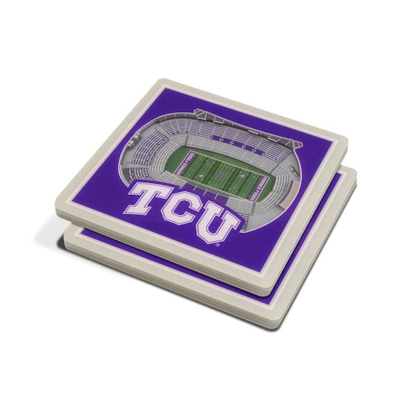 YouTheFan 953449 6 x 19 in. NCAA TCU Horned Frogs 3D Stadium Banner - Amon G. Carter Stadium