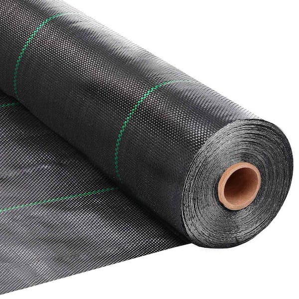 VEVOR 6 ft. x 100 ft. Geotextile Landscape Fabric 8 oz. Heavy-Duty  Non-Woven Weed Block Gardening Mat for Underlayment, Black  TGBYCYCW610088RL1V0 - The Home Depot