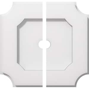 1 in. P X 6 in. C X 10 in. OD X 1 in. ID Locke Architectural Grade PVC Contemporary Ceiling Medallion, Two Piece