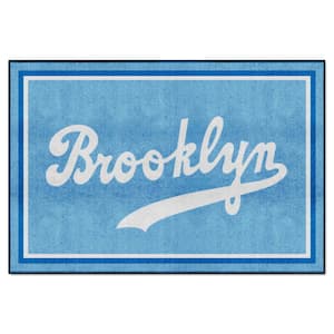 27 1944 Brooklyn Dodgers Retro Logo Baseball Style Round Mat