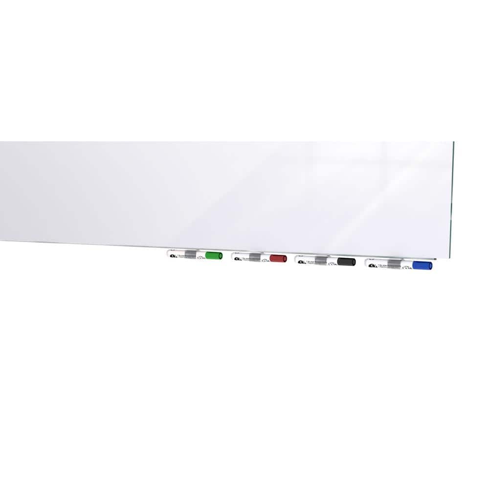 Aria 48'' x 48'' White Magnetic Glass Whiteboard