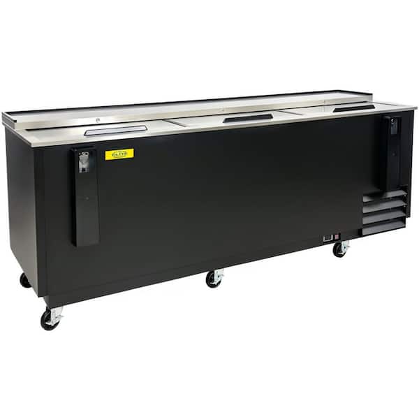 95.2 in. 26.6 cu. ft. Commercial Top Loading Back Bar Beer Bottle Cooler EBC95 Black