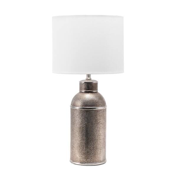 nuLOOM Home Grant 29 Ceramic Table Lamp Antique Silver 