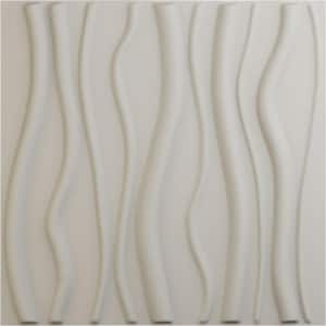 19 5/8 in. x 19 5/8 in. Jackson EnduraWall Decorative 3D Wall Panel, Satin Blossom White (12-Pack for 32.04 Sq. Ft.)