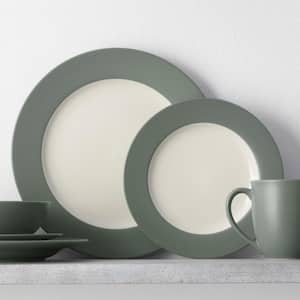 Colorwave Green 4-Piece (Green) Stoneware Rim Place Setting, Service for 1