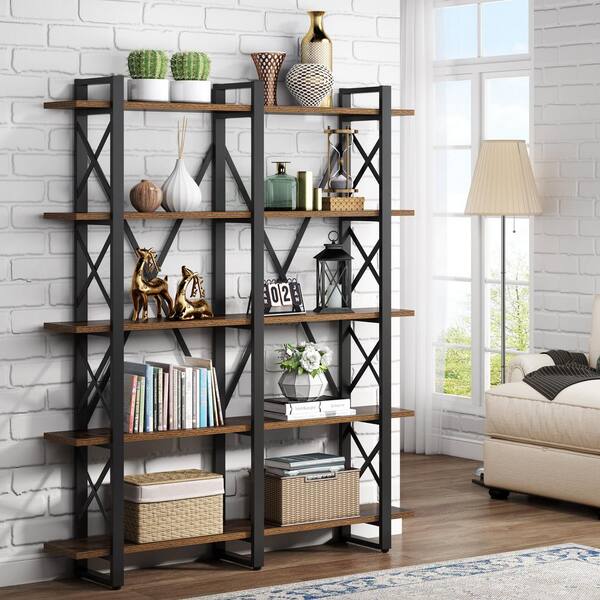 Tribesigns Wide 4-Tier Open Bookcase Furniture Etagere Bookshelf for Office Home 