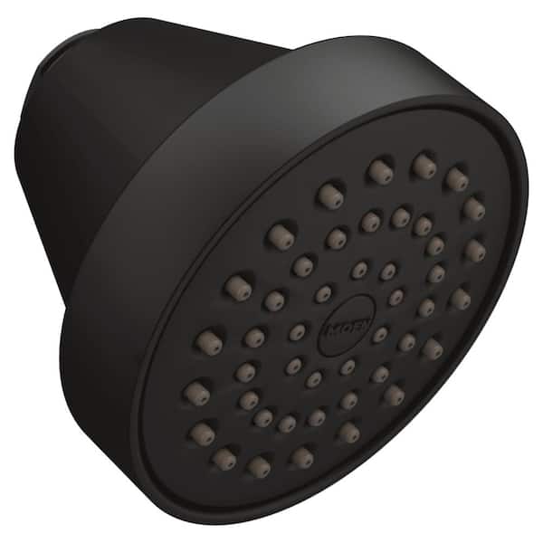 MOEN Align 1-Spray with 1.75 GPM 3.6 in. Single Wall Mount Fixed Shower Head in Matte Black