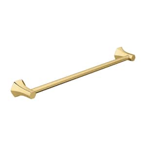 Locarno 28 in. Towel Bar in Brushed Gold Optic