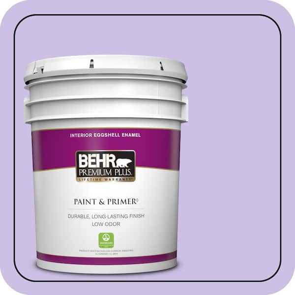 BEHR PREMIUM PLUS 5 gal. #P560-3 Party Hat Eggshell Enamel Low Odor Interior Paint & Primer
