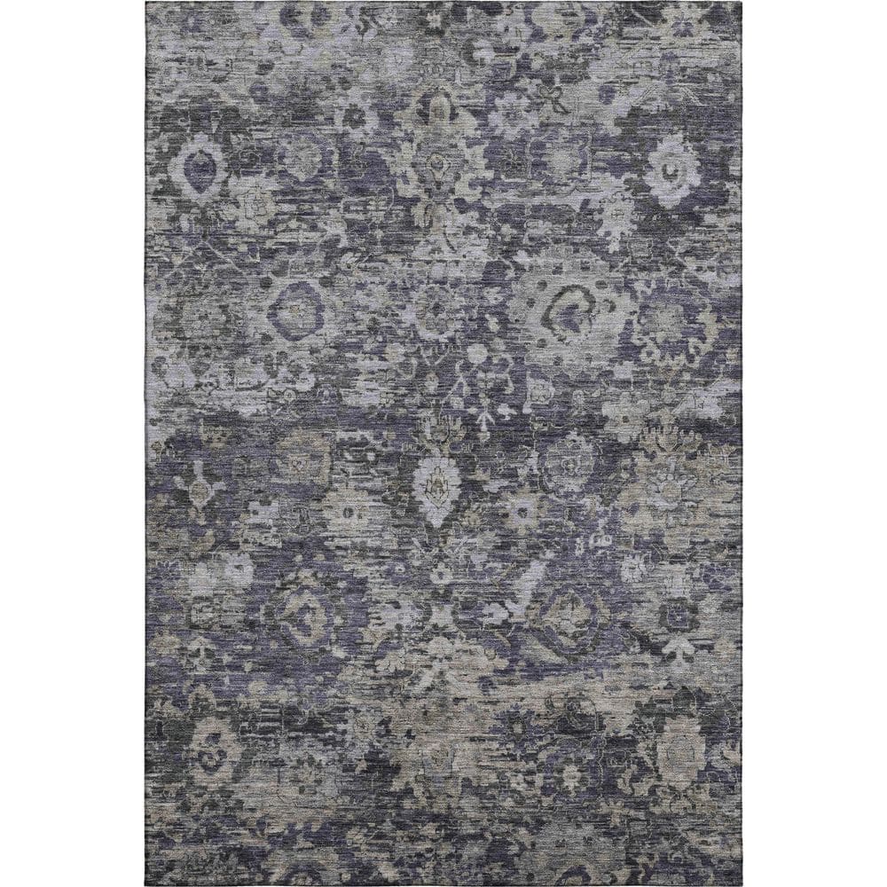 Mayfield Premium Machine Washable Abstract AMF2430 Purple 9 ft. x 12 ft. Area Rug price history on PriceWatchPro