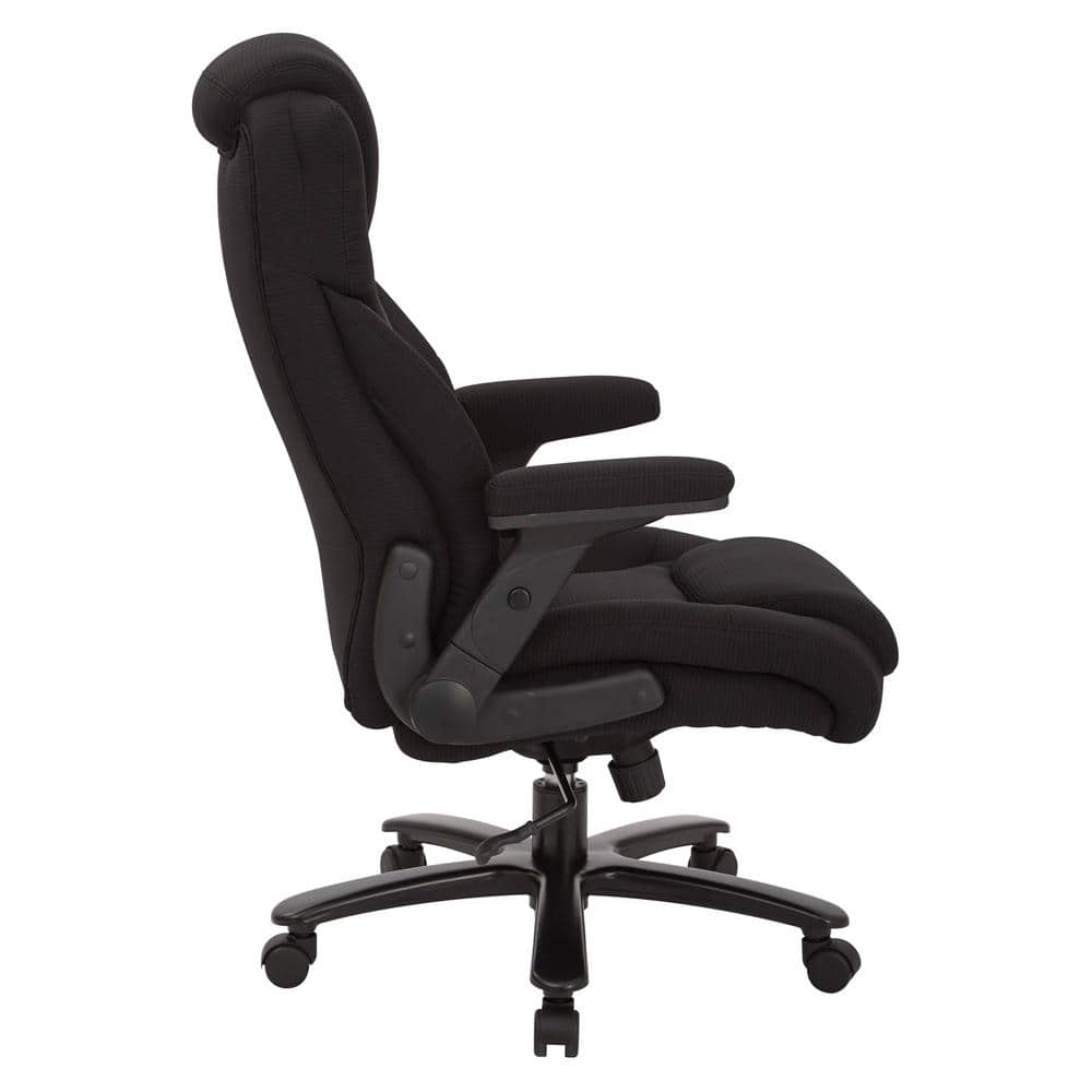 Big and Tall Black Fabric Executive Office Chair