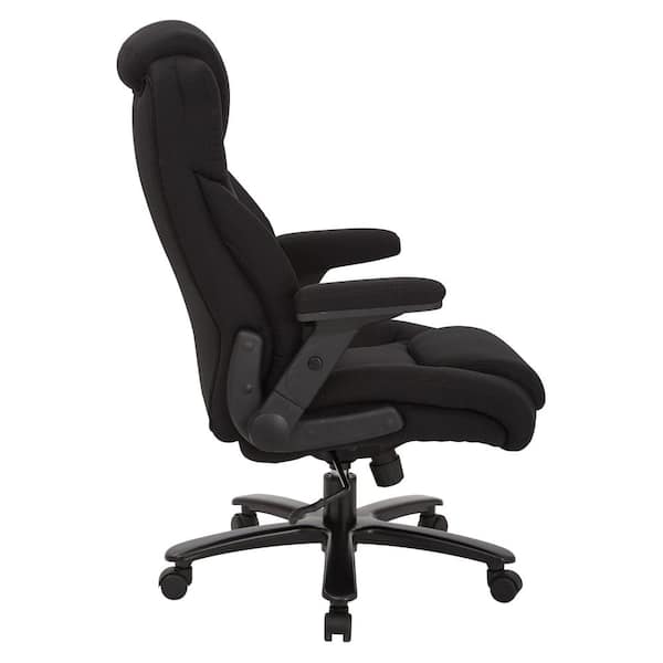 Office Star Products 75 Series 30.3 in. Width Big and Tall Black Mesh  Ergonomic Chair 75-37A773 - The Home Depot