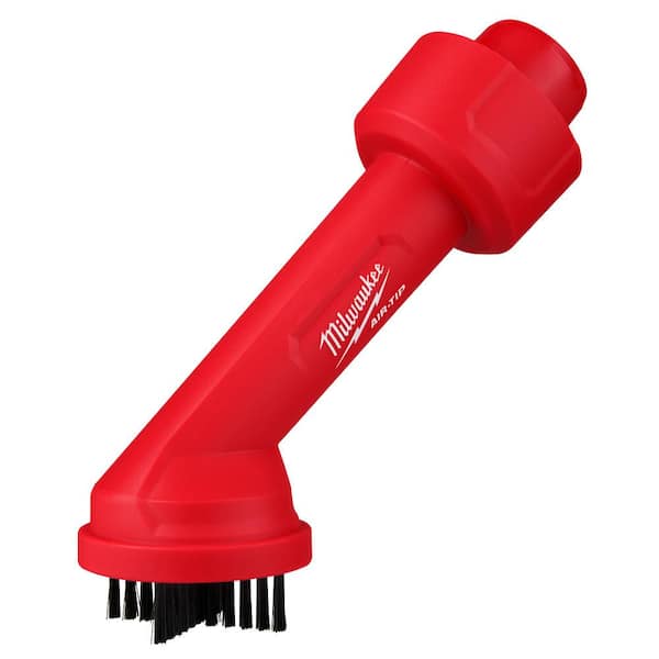 Milwaukee AIR-TIP 1-1/4 in. - 2-1/2 in. Cross Brush Tool Wet/Dry Shop Vacuum Attachment (1-Piece)