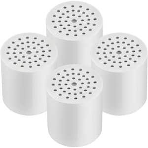 15-Stage Shower Filter Replacement Water Filter Cartridge with Vitamin C for Hard Water (4-Pack)