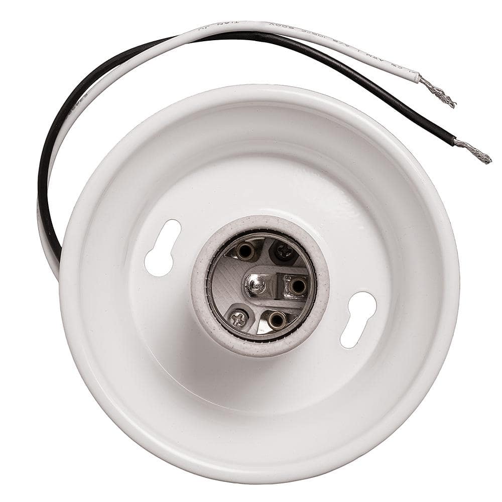 11-inch White LED Ceiling Fan Light Kit with Pull Chain