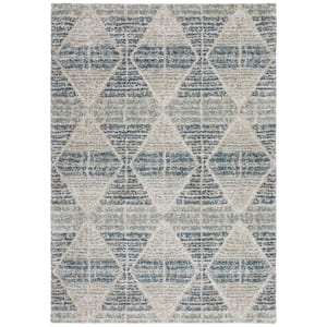 Carmona 9 ft. 10 in. x 13 ft. 2 in. Blue Abstract Rug