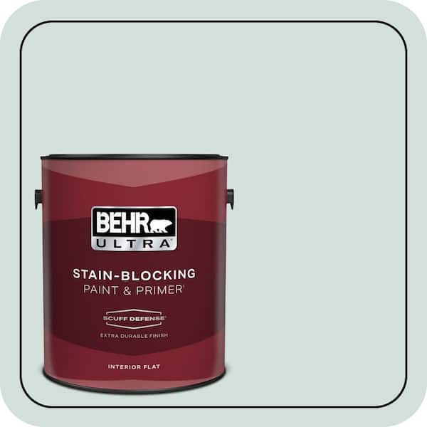 BEHR ULTRA 1 Gal. #S430-1A Reflecting Moment Extra Durable Flat Interior Paint and Primer