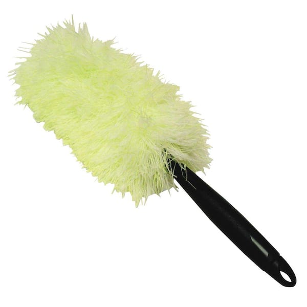 Genuine Joe Microfiber Duster in White, Green