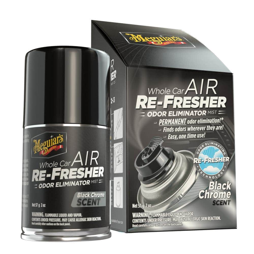 Meguiar's Whole Car Air Re-Fresher Odor Eliminator Mist – New Car Scent –  G16402, 2 oz(Pack of 6)