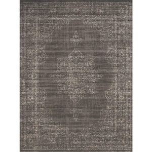 Colosseo Light Brown 5 ft. x 7 ft. Traditional Oriental Medallion Area Rug