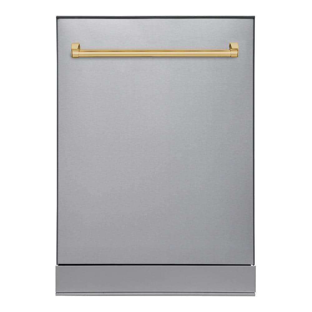 Classico 24 in. Dishwasher with Stainless Steel Metal Spray Arms in the Color SS with BOLD Brass handle