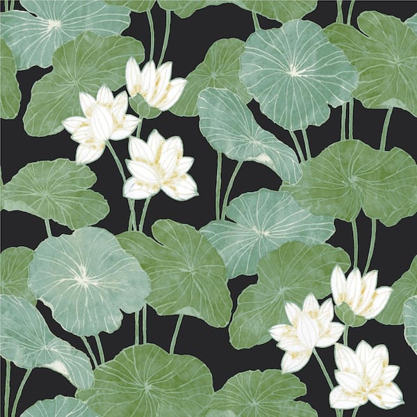 RoomMates Lily Pad Peel and Stick Wallpaper (Covers 28.18 sq. ft.)