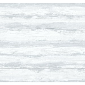 Truro Grey Weathered Shiplap Wallpaper Sample