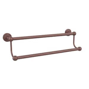 Waverly Place Collection 24 in. Double Towel Bar in Antique Copper