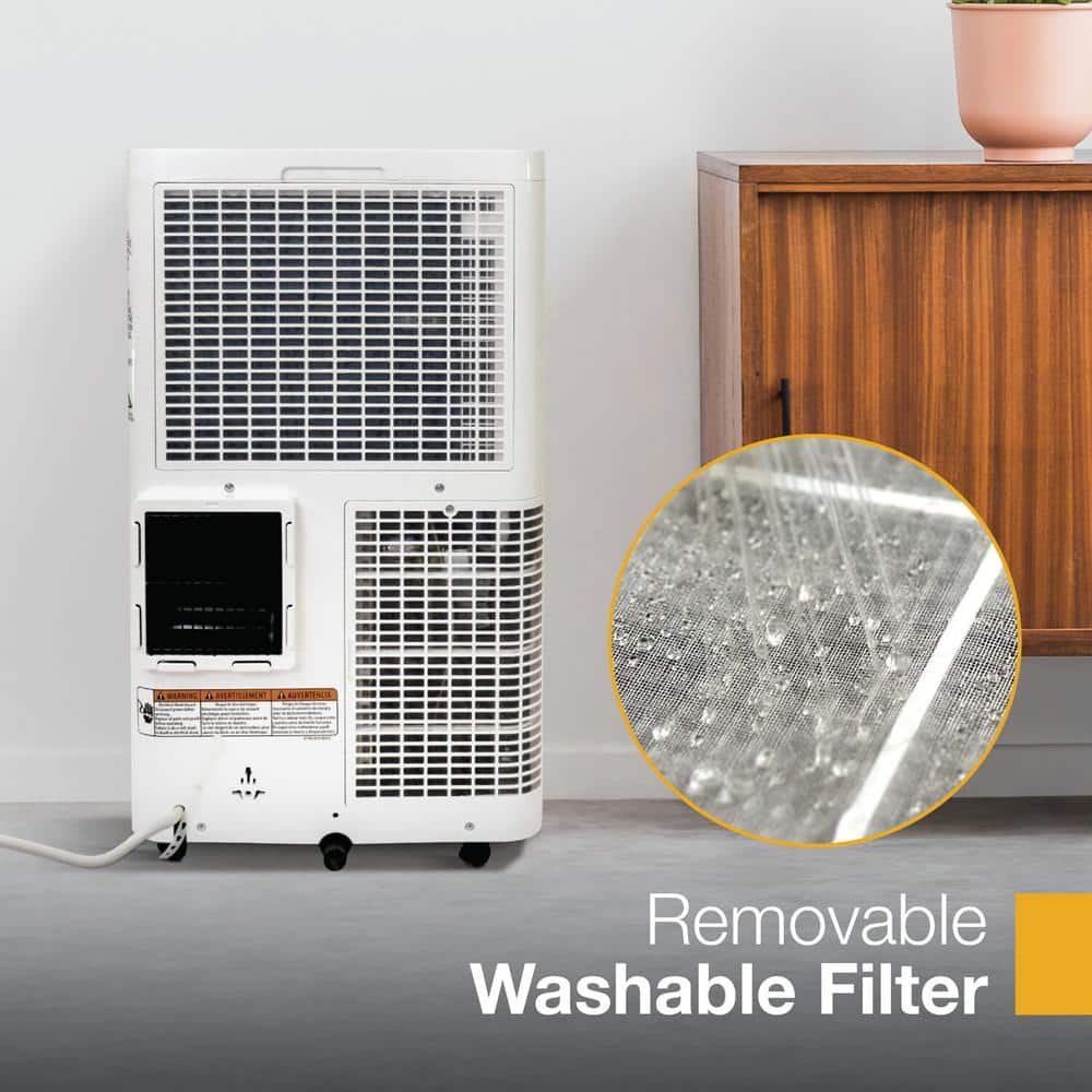 Whirlpool 14,000 BTU White Portable Air Conditioner with Heater and Remote