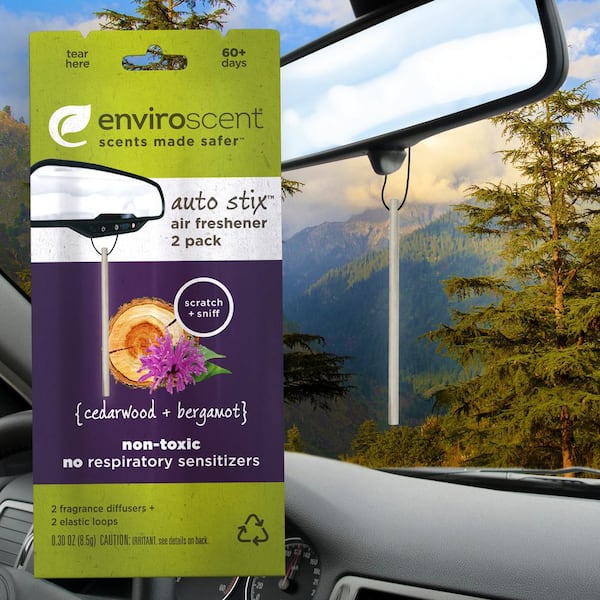 Enviroscent Auto Stix Car Freshener, Spring Water + Lotus - 0.30 oz