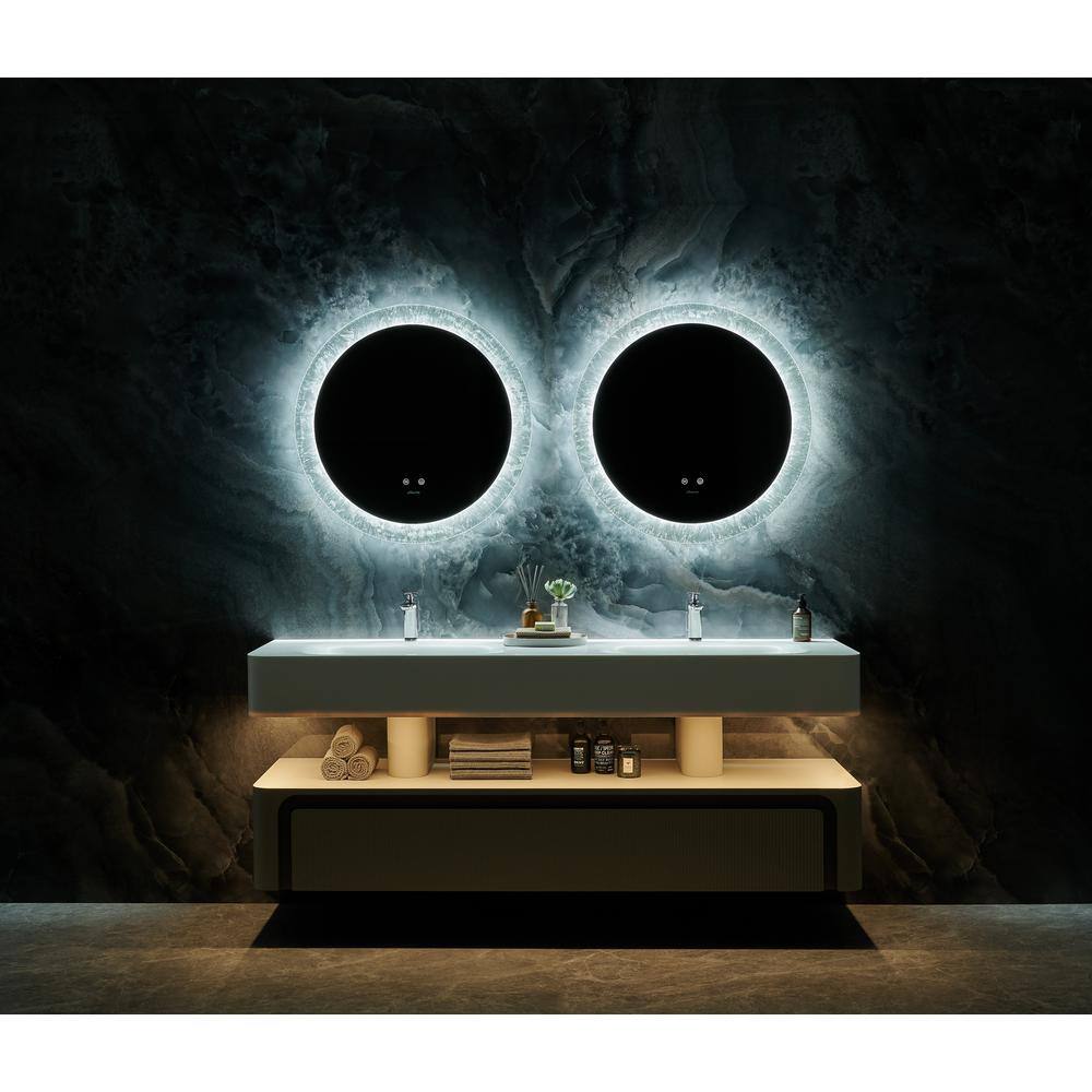 Frysta Round LED Wall Mirror