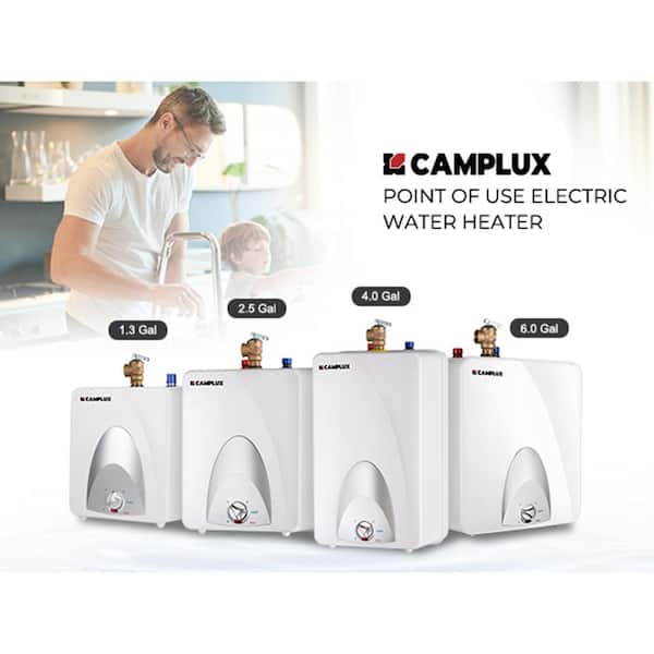 3 Gal. Compact Point of Use Mini Tank Electric Water Heater Element with 6-Years Warranty