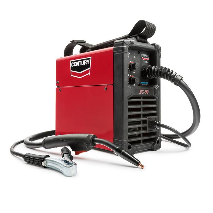 CENTURY 90 Amp FC90 Flux Core Wire Feed Welder and Gun, 120V