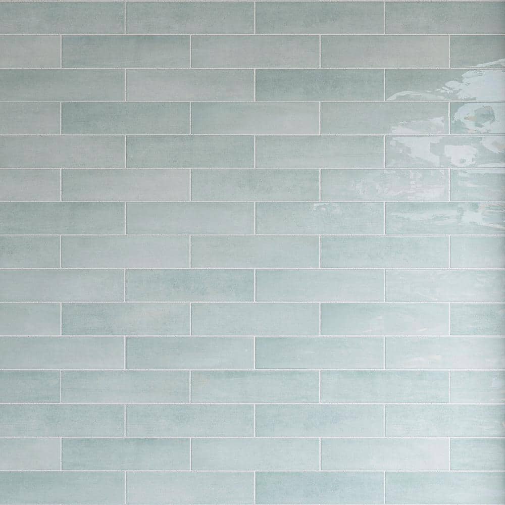 Cyra Light Green 2.95 in. x 11.81 in. Polished Ceramic Subway Wall Tile (10.76 sq. ft./Case) price history on PriceWatchPro