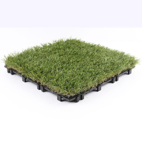 NewTechWood 1 ft. x 1 ft. Quick Deck Outdoor Faux Zoysia