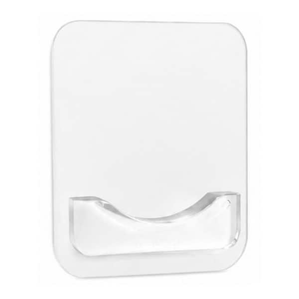 Extra-Large Adhesive Shower Curtain Rod Holder, No Drilling Wall Mount, Fits 3 in. Rod Ends, 20 lb. 2 Pack