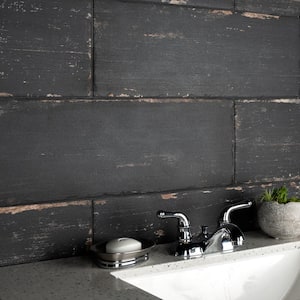 Retro Nero 8-1/4 in. x 23-1/2 in. Porcelain Floor and Wall Tile (800.64 sq. ft./Pallet)