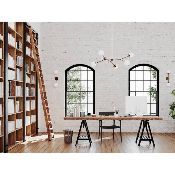 Progress Lighting Inspire 6-Light Brushed Gray Modern/Contemporary Chandelier