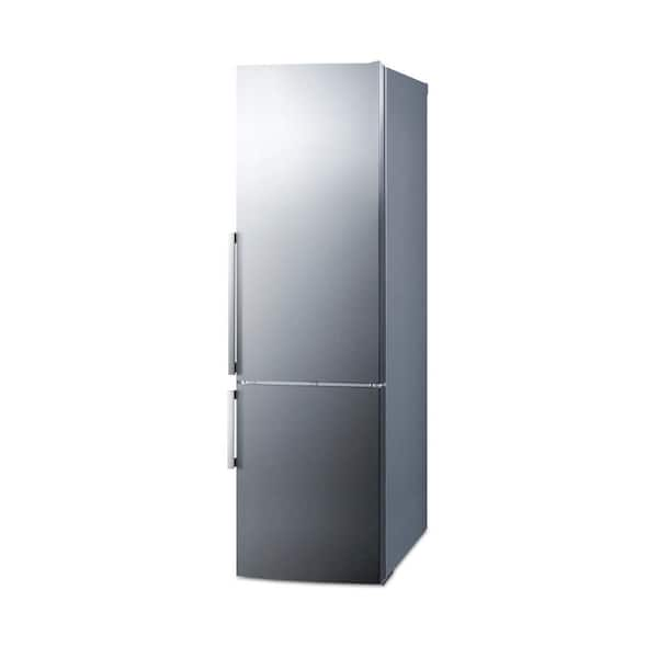 Summit FFBF247IM 24 Wide 11 Cu. ft. Energy Star Rated Refrigerator with Bottom Freezer