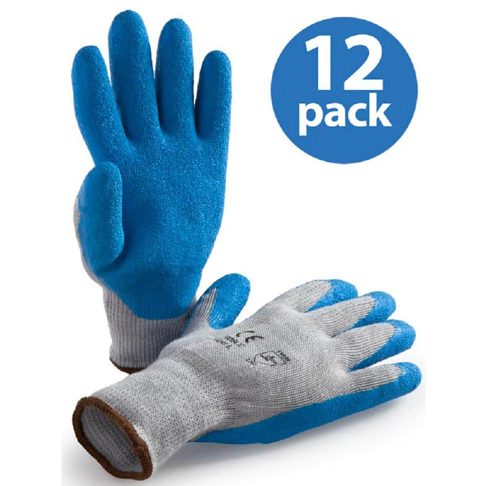 HANDS ON Premium Latex Coated Glove - 12 Pair Value Pack