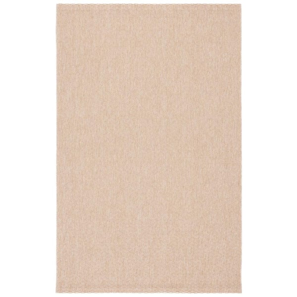 Sisal All-Weather Natural 4 ft. x 6 ft. Solid Woven Indoor/Outdoor Area Rug