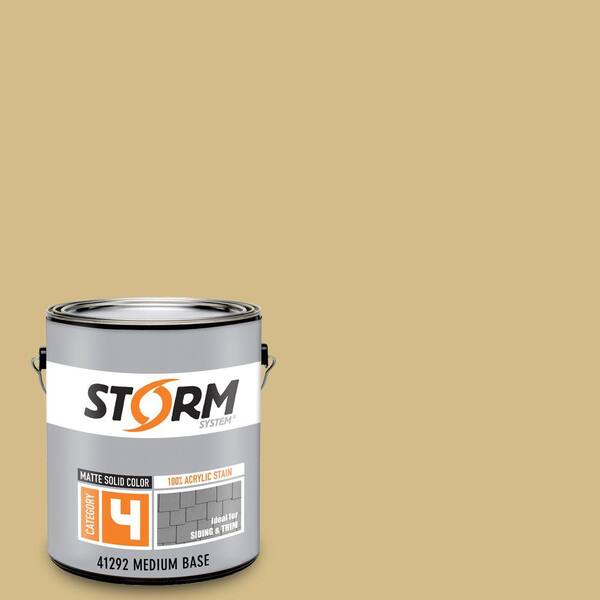 Storm System Category 4 1 gal. Buckskin Jacket Matte Exterior Wood Siding 100% Acrylic Latex Stain