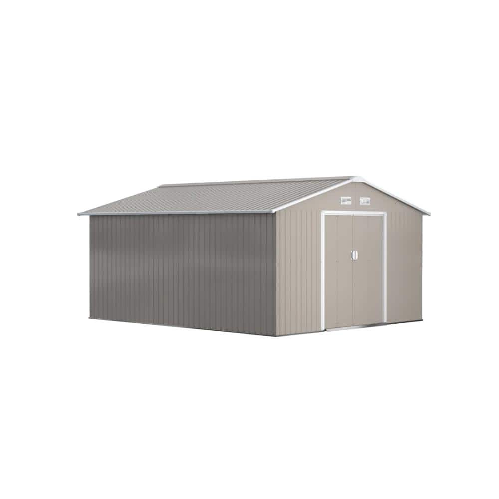 11.2 ft. W x 12.7 ft. D Metal Durable Outdoor Storage Shed with Four Strategically Placed Vents 142 sq.ft. price history on PriceWatchPro
