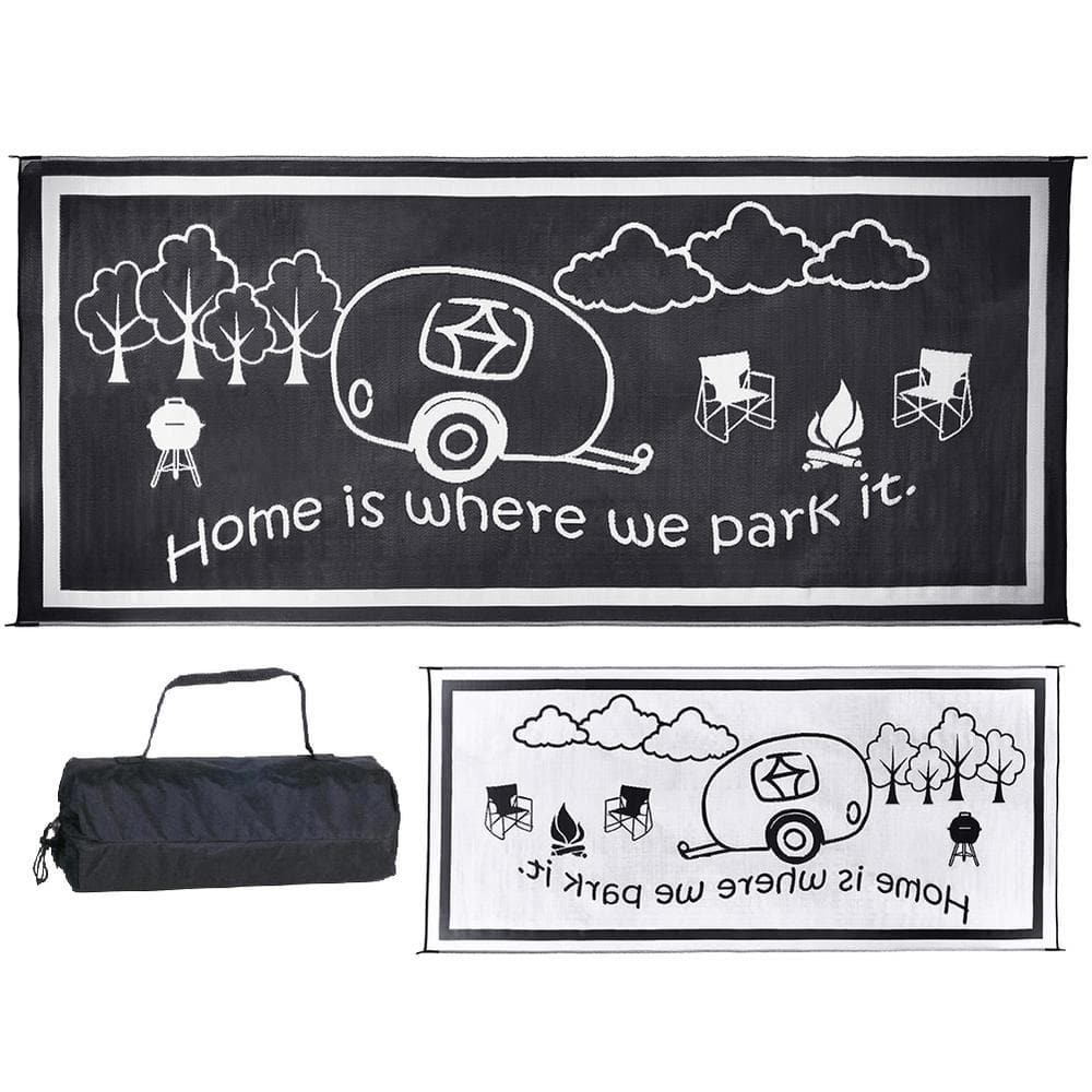  Stylish Camping L158181WL 8-feet by 18-feet LED Illuminated Patio  Mat - Outdoor Patio Black/White RV Camping Mat : Patio, Lawn & Garden
