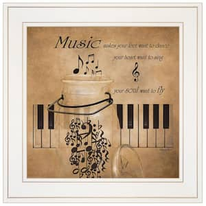 Charlie Music 1-Piece Framed Wall Art 15 in. x 15 in.