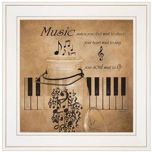 Charlie Music 1-Piece Framed Wall Art 15 in. x 15 in.