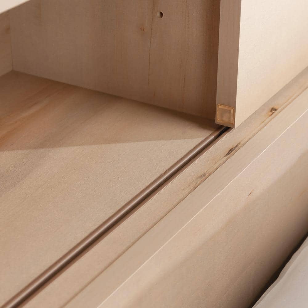 Pacific Maple Full-Queen Bookcase Headboard with Storage