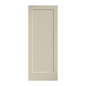 32 in. x 80 in. x 1-3/4 in. Shaker 1-Panel Solid Core White Primed Pine Wood Interior Door Slab