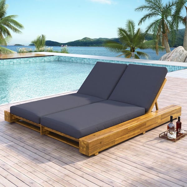 CHRISTOPHER KNIGHT HOME Wright Teak Finish Solid Wood Patio Outdoor ...