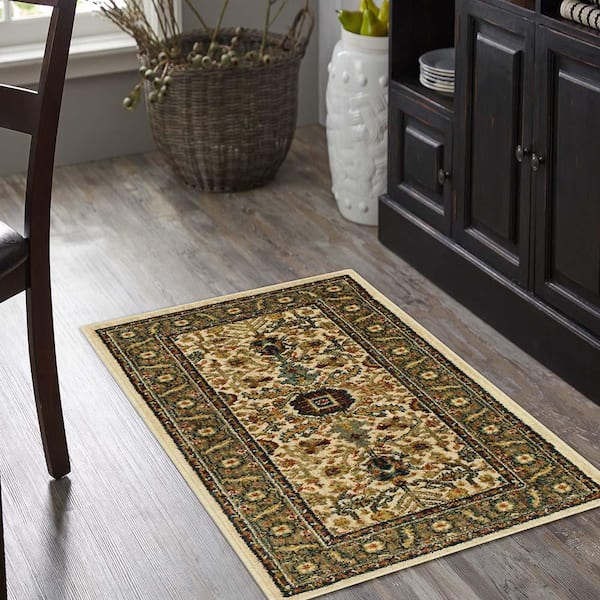 Mariah Vanilla 2 ft. x 4 ft. Scatter Rug